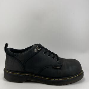 Dr. Martens Ashridge Steel toe Oxford Work Shoes Mens Size 9 Black Leather